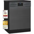 Produktbild: Exquisit Geschirrspüler GSP9614-030B inox-az | Spülmaschine 60 cm | Maßgedecke: 14 | Aquastop | Auto Türöffner | Restlaufzeiten Anzeige | Stan... - Dunkelgrau