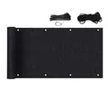 Produktbild: Sekey Balkon Sichtschutz Balkonabdeckung HDPE 220 g/m², 90x300cm, Leicht Transparent Wind- und UV-Schutz Wetterfest, mit Ösen, Nylon Kabelbinder und Kordel, Schwarz
