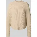 Produktbild: Someday Strickpullover mit gerippten Abschlüssen Modell 'Touann' in Beige Melange, Größe S