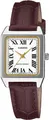 Produktbild: Casio Armbanduhr LTP-B150L-7B2EF Damen Lederarmband 34 mm Weiß/Braun