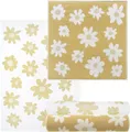 Produktbild: Lashuma Handtuch Set Blumen, Frottee (4-St), 2x Geschirrhandtücher 50x70 cm - 2x Frotteetücher 50x50 cm gelb