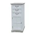 Produktbild: Grafelstein Hochschrank BEACH HOUSE weiß braun Badschrank Kommode