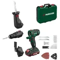Produktbild: PARKSIDE 20 V Akku-Kombigerät 3×1 Starterset PKGA 20-Li C2, mit Akku & Ladegerät