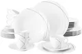 Produktbild: Seltmann Weiden Kombiservice Geschirr-Set, Service Trio Highline (30-tlg), 6 Personen, Porzellan, Teller, Tassen, Untertassen, Made in Germany, 30 Teile, für 6 Personen