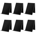 Produktbild: 6 Stück Acryl Buchständer Schwarz, 13x10x11,5cm Buchaufsteller Acryl Buchstütze Buchhalter Buch Prospektständer Warenträger Büchern Schrägsteller Acrylaufsteller Tischaufsteller
