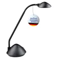 Produktbild: MAUL Schreibtischlampe LED MAULarc | Kleine Schreibtischlampe mit Standfuß | Klassische Tischlampe für Schreibtisch, Büro | Flexible LED Lampe mit 3000K warmweißem LED Licht | Schwarz
