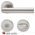 Produktbild: Hoppe Türdrücker Amsterdam WC Rosette Edelstahl matt F69 Türgriff Türbeschlag