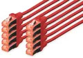 Produktbild: DIGITUS Patchkabel Kat. 6 S/FTP 5,0 m rot 10 Stück
