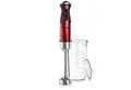 Produktbild: Arendo Stabmixer Edelstahl Pürierstab in Rot mit Messbecher, Handmixer, stufenlose Rege, 1000 W, Turbotaste, Abnehmbarer Mixfuß, GS-Zertifiziert