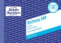 Produktbild: AVERY Zweckform 300 Quittungsblock (A6 quer, 50 Blatt, fälschungssicher, inkl. M