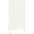 Produktbild: vidaXL Sichtschutz Weiß 100 x 50 x 180 cm Stahl 868585