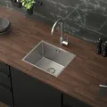 Produktbild: Edelstahl Küchenspüle Einbauspüle Spülbecken mit Ablaufgarnitur Spüle 40x34 cm