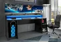 Produktbild: möbel-direkt.de Gamingtisch Tezaur in Schwarz (Komplett Set, 1 Gamingtisch), RGB Beleuchtung, ABS- Kanten