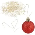 Produktbild: COM-FOUR® 150x Haken für Weihnachtsbaumschmuck - Schnellaufhänger Doppelhaken für Weihnachtsbaum-Deko - Christbaumkugel-Aufhänger, Baumhaken als Deko-Anhänger
