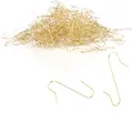 Produktbild: 150x Haken für Weihnachtsbaumschmuck - Doppelhaken - goldfarben