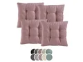 Produktbild: XDREAM Stuhlkissen Sitzkissen Set (2er & 4er) für Stühle und Bänke, robuste Polsterauflage für indoor und outdoor, 38x38x6 cm