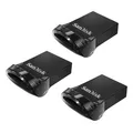 Produktbild: 3er Pack SanDisk Ultra Fit Typ-A 64GB USB-Stick Mit Schutzkappe, bis zu 130 MB/s, USB 3.2 Gen 1x1 (5 Gbit/s) SDCZ430-064G-G46-3PACK