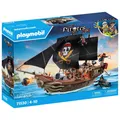 Produktbild: PLAYMOBIL 71530 Großes Piratenschiff, schwimmfähig, schussbereite Kanone, Rochen