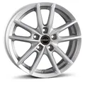 Produktbild: 1x BORBET DESIGN W kristallsilber 6.0Jx15 5x114.3 ET43