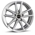 Produktbild: 1x BORBET DESIGN W kristallsilber 6.0Jx15 5x114.3 ET43