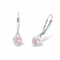 Produktbild: Prinzessin Lillifee Kinder Ohrhänger Herz pink 9081905