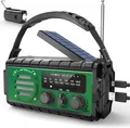 Produktbild: 20000mAh Solar Radio, AM/FM Kurbelradio Tragbar Dynamo Wetter Notfallradio, LED
