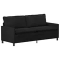 Produktbild: vidaXL Sofa Schwarz 196 x 81 x 87,5 cm Samt, Wohnzimmer Sofa, modernes Design, samtene Couch, bequemes Sitzen, rechteckig, geschwungene Armlehnen, praktisch
