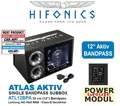 Produktbild: Hifonics ATL12BPA 30 cm (12“) Bandpass aktiv Subwoofer 460 WRMS + Fernbedienung