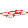Produktbild: Van Well Suppentellerset Vario, Rot, Weiß, Keramik, 6-teilig, rund, Essen & Trinken, Geschirr, Geschirr-Sets, Teller-Sets
