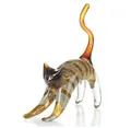 Produktbild: 87228 Katze Belka  stehend wie abgebildet grau orange Glas 9 x 22 x 26,5cm