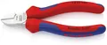 Produktbild: KNIPEX 70 05 140 Seitenschneider mit Mehrkomponenten-Hüllen verchromt 140 mm