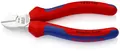 Produktbild: KNIPEX 70 05 140 Seitenschneider mit Mehrkomponenten-Hüllen verchromt 140 mm