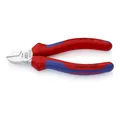 Produktbild: KNIPEX 70 05 140 Seitenschneider mit Mehrkomponenten-Hüllen verchromt 140 mm