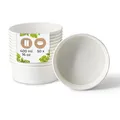 Produktbild: BIOZOYG Salatschale 50 Stück 400 ml weiß - Bowl Schüssel Suppenschalen Einwegschalen to go - Einweggeschirr Deli Container Bowl to go - Kartonschale Einweg Mealprep Suppenbehälter