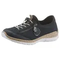 Produktbild: Rieker Slip-On Sneaker Slipper, Schlupfschuh mit Außenreißverschluss blau 41 EU