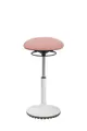 Produktbild: Bürohocker Drehhocker Stehhilfe living chairs Stehhocker weiß/zartrosa NEUWARE