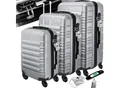Produktbild: KESSER® 3tlg. Hartschalenkofferset Hartschalenkoffer Reisekoffer Set Reisekofferset Trolley Koffer Inkl. Kofferwaage + Gepäckanhänger Rollkoffer Schloss 4 Rollen ABS-Hartschale Teleskopgriff M-L-XL