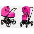 Produktbild: Kinderwagen 2 in 1 SET Cybex Priam 3 Rosegold Fancy Pink - Rosa