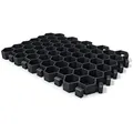 Produktbild: hanit Paddockplatten aus Recycling Kunststoff, hochstabile Pferde Paddock Befestigung, schwarz (1m²)