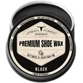 Produktbild: URBAN FOREST Schuhcreme Schuhwachs Schwarz mit Bienenwachs & Avocado-Öl | Lederpflege für Schuhe als Imprägnierwachs | Schuhpflege & Schuhreinigung | Schuhe pflegen mit Premium Shoe Wax 150ml
