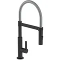 Produktbild: Schütte Küchenarmatur Mod. Miami, Schwarz, Chrom, Metall, 26.5x48.8x5.5 cm, flexible Anschlussschläuche, Keramikkartusche, schwenkbarer Auslauf, Küchen, Küchenausstattung, Küchenarmaturen