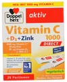 Produktbild: DOPPELHERZ Vitamin C 1000+D3+Zink DIRECT Pellets
