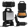 Produktbild: Waffeleisen mit beweglicher Basis 1200 Watt Wafflemaker Waffelautomat