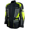 Produktbild: roleff Motorradjacke RO16013- Schwarz/Neongelb, wasserdicht, atmungsaktiv & mit Protektoren auch in großen Größen, in verschiedenen Farben erhältlich gelb|schwarz 7XL