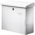 Produktbild: Burg Wächter 4120 COMFORT 913 W Briefkasten Stahlblech Weiß Schlüsselschloss