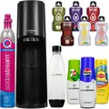 Produktbild: SodaStream Wassersprudler Terra Schwarz Set mit Flasche Sirup Kartusche