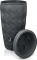 Produktbild: YourCasa Regentonne 240 Liter [Seabreeze Flower] - Regenfass Anthrazit ohne Wasserhahn