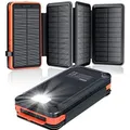 Produktbild: Elzle Solar PowerBank (26800 mAh, 25 W, 99.16 Wh) (B08NDN52R6)