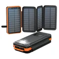 Produktbild: Solar Powerbank 26800mAh, 4 Solarpanel, Outdoor Camping