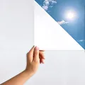Produktbild: MARAPON Fensterfolie Blickdicht in Weiß 0,30x2 m statisch haftende Milchglasfolie Sichtschutzfolie Fenster Blickdicht von aussen für Privatsphäre milchglasfolie selbstklebend Fenster und UV-Schutz